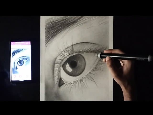 Preview for Realistic Eye Drawing Timelapse